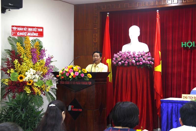 Ông Phạm Xuân Trình – Tổng Giám đốc Công ty phát biểu tại Hội nghị